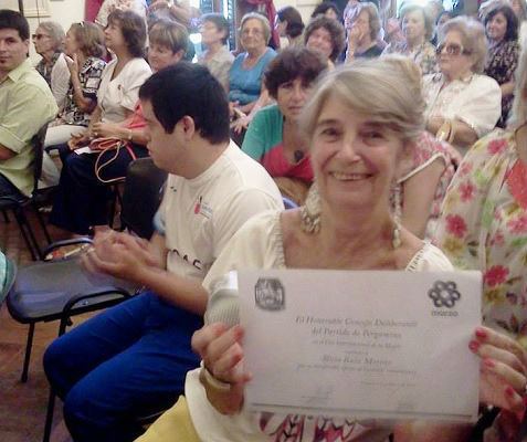 Alicia Ruiz Moreno en la ceremonia por el Día Internacional de la Mujer (fotoEE)